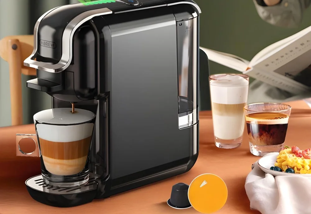 capsule coffee machine with milk frother